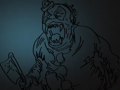 Drib11 clown horror wip