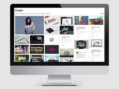 Studiofolio - A new responsive portfolio and blog theme. clean grid minimal wordpress theme