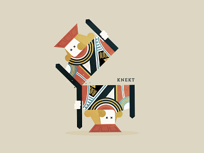 Knekt illustration jack knave playing card