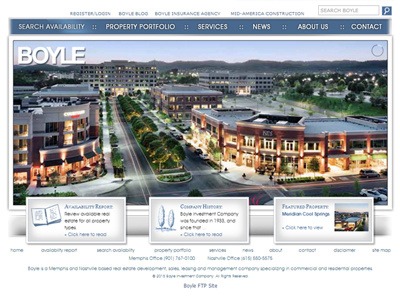 Boyle Investment Company - website design boyle development boyle investment company boyle memphis boyle nashville boyle website design