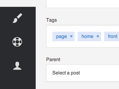Blogging interface amberjournal blogging fields tagging