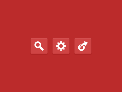 Cog & Friends button cog cogwheel glass glyph icon magnifying search send share ui wheel