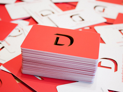 Personal Business Cards branding colorfull design dominik levytskyi logo personal red visit card website