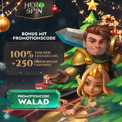 HeroSpin Christmas Bonus Banner christmas campaign