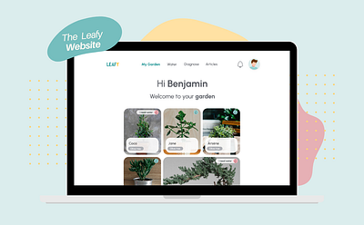 UX | UI Design : Leafy Web app design graphic design ui ux