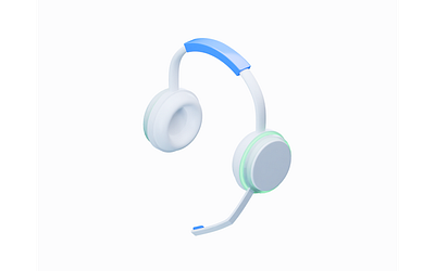 Customer Care 3d blender care customer headphones headset icon service