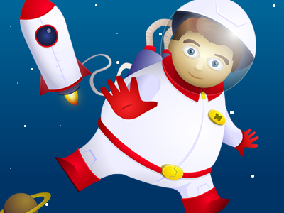 Spaceman cartoon spaceman vector