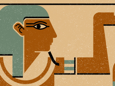 ⍾૱⍙৳⍝ egyptian geometric hieroglyphics history illustration vector