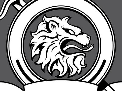 Lion Crest illustration lion sharp vector wip