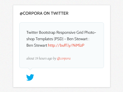 Twitter Widget business clean twitter widget