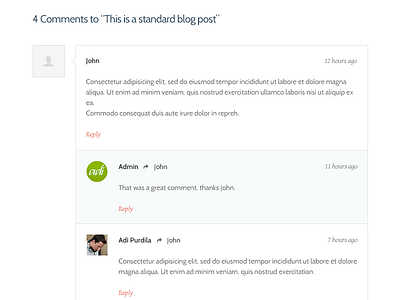 Comment List comment list