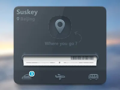 Where You Go gui suskey ticket travel ui