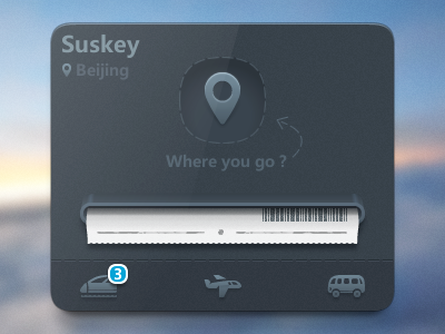 Where You Go gui suskey ticket travel ui