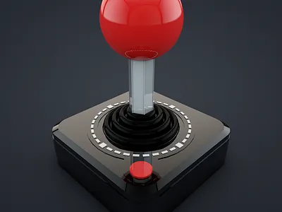 Joystick 3d cinema 4d game joystick