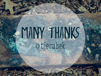 Manythanks blue debut handwritten rustic texture thank you wood