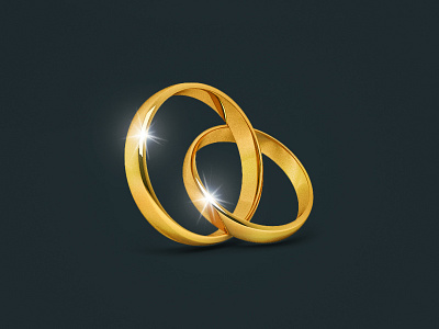 Rings Icon 3d circle engagement gold icon icons ring rings wedding
