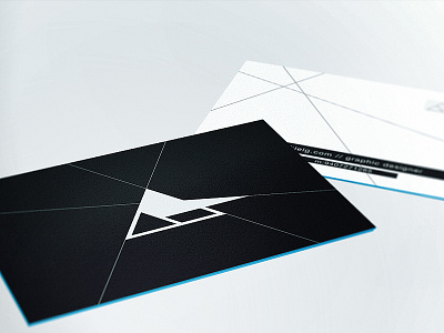 Ezekiel - High Profile abstract black branding business cards colored edges logo logomark mark print technical