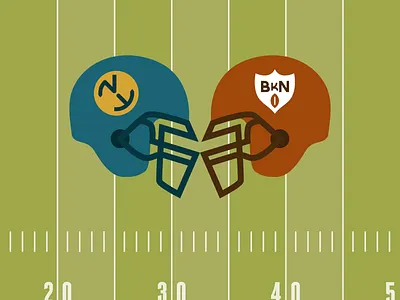 City Bowl brooklyn city bowl football helmet nyc