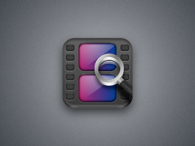 Movie App Icon app app icon icon magnifying glass movie