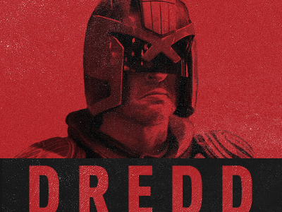 Dredd design dredd poster red