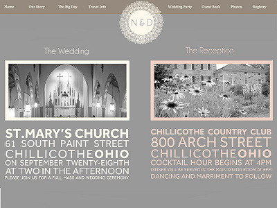Wedding Website Design design party reception wedding