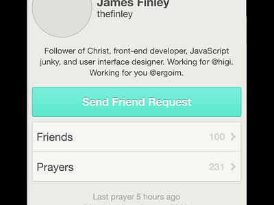 Prayrbox Profile iphone mobile prayer prayrbox profile social