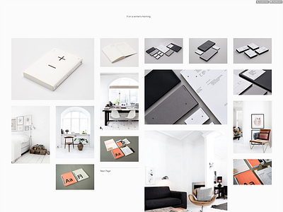 If on a winter's morning grid masonry minimal responsive tumblr univers website