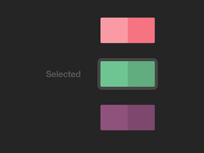 Selection colors green purple randm selected switch theme