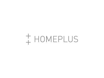 Homeplus consulting estate geometry gestalt home logo logotype plus real real estate