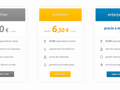 Pricing2 plans pricing table web