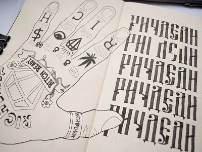 Rich Daddy Sketch calligraphy daddy lettering rich typography