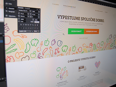 Homepage for non-profit org brand design non profit organization vegetables website