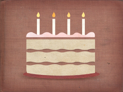 Cake, Cake, Cake, Cake birthday brown cake candles frosting pink tan texture vector yellow