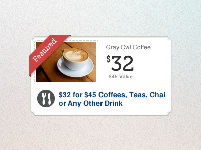 Feature Deal For Yummy Coffee advertise box clean coffee coupon deal feature museo red special