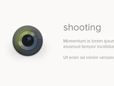 Shooting camera design icon lens nathan