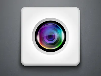Camera Lens Icon app apple camera color colors icon icons ios lens