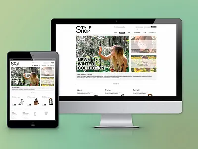 StyleShop Website clothes design ecomerce shop website women