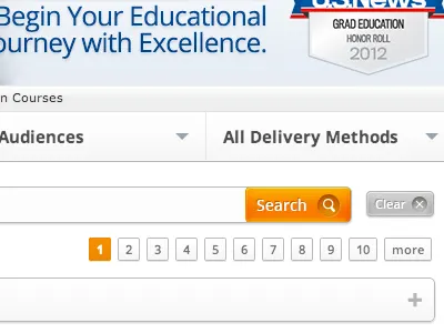 Course Filter WIP blue browser college course css3 drop shadow education filter grey hover html light render shadow subtle university white wip