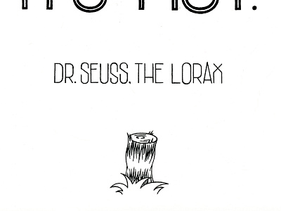 Unless... Part 4 hand drawn ink quote type