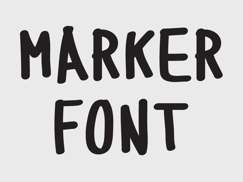 Marker Font (gif) black caps font gif marker sharpie typography