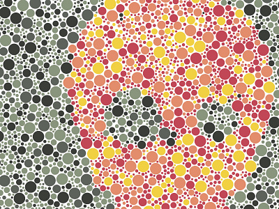 Ishihara Skull color blindness ishihara pattern