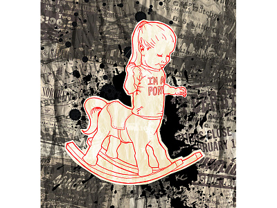 I'm a Pony illustration photoshop street art vector