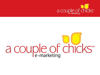 A Couple of Chicks animal branding chicken emarketing feminine identity logo modern