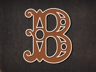 Letter B illustration lettering texture type typography