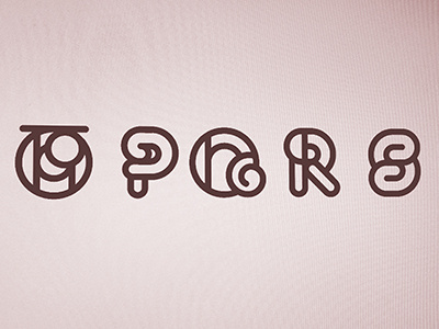 Fanfare alphabet geometric hand lettering type typography