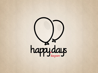 Happy.Days branding client daycare f7 fif7y kids logo