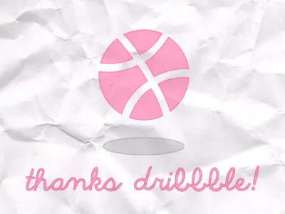 Thanks Dribbble! dribbble first shot thanks