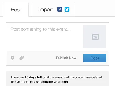 Post Something create import location photo post tag ui upload