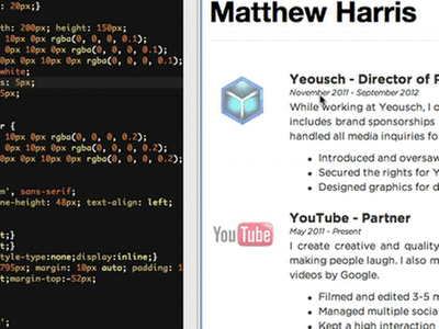 Portfolio - CV (WIP/GIF) cv gif hover portfolio wip