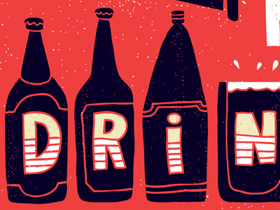 Drink... lettering poster vaughn fender